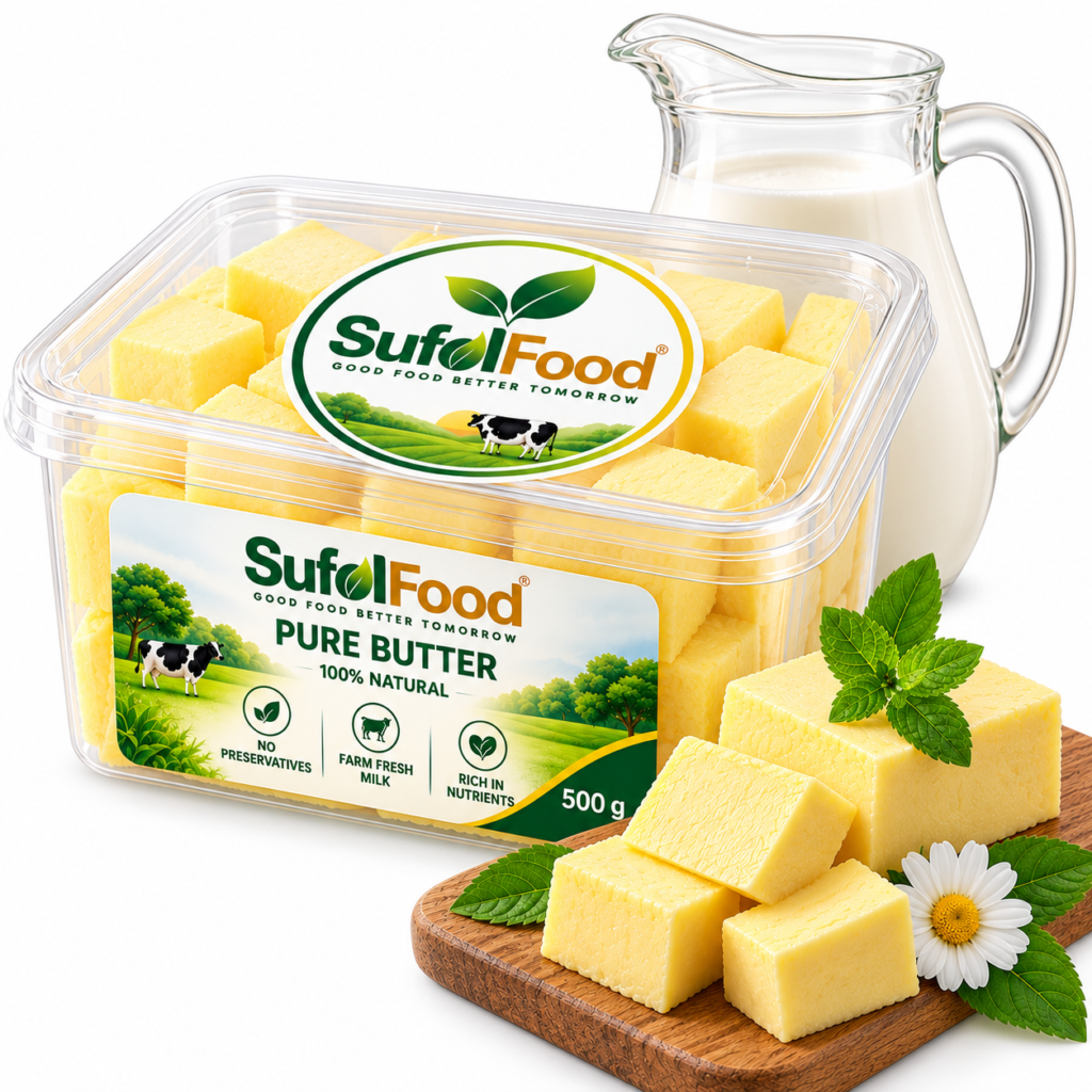 Sufol Food Pure Butter 500g transparent food grade container